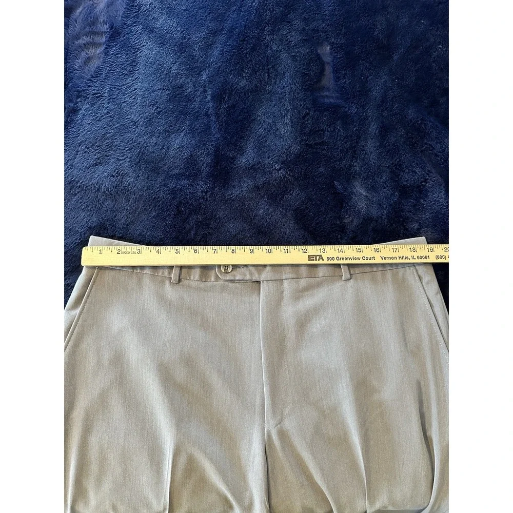 1946 by Ballin Mens 38x30‎ Gray Dress Pants Total Comfort Stretch Flat Front